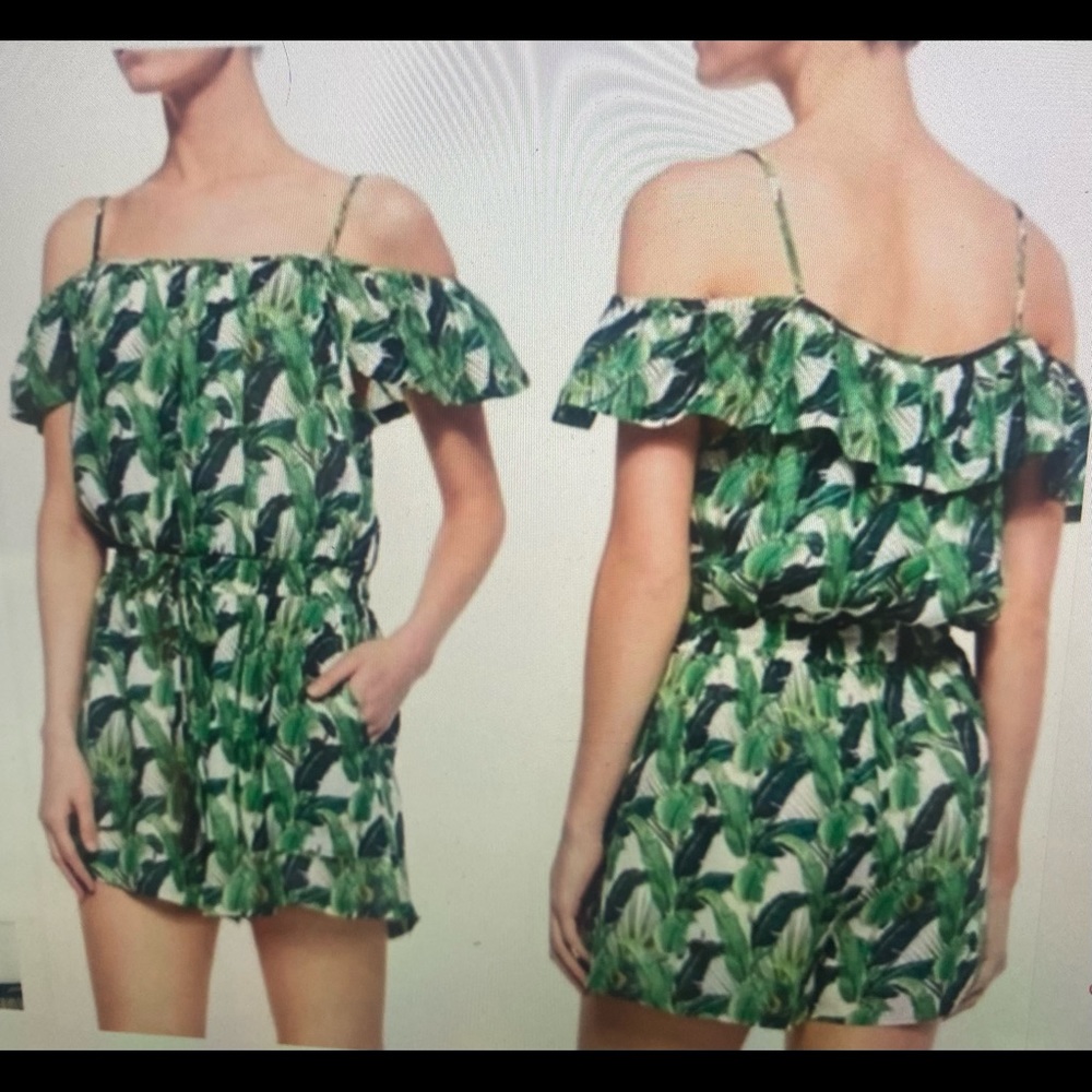 Rebecca Minkoff Romper with cutout shoulders